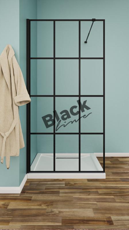 Sabit Panel Full Cam Duşakabin Seperatör UV Serigrafik Orjinal Baskı 8 MM Otel Tipi H:200